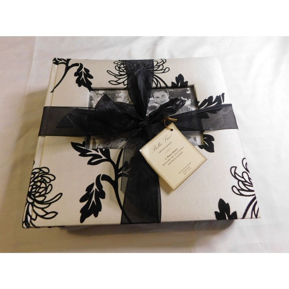 Bella Lux Photo Album Gift Set Includes 2 -140 Photos Each Album 6" X 4"